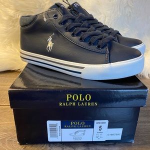 New Polo by Ralph Lauren big kids sneakers size 5